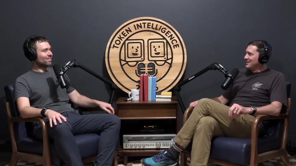 John Wessel and Eric Dodds in the Token Intelligence studio